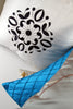 Blue and White Embroidered Pillow Cover