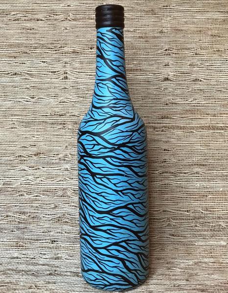 Hand Painted Decorative Wooden Bottles