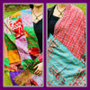 Reversible Silk Patchwork Kantha Stole