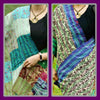 Reversible Silk Patchwork Kantha Stole