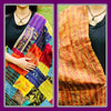 Reversible Silk Patchwork Kantha Stole