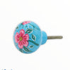 Hand Painted Floral Wooden Cabinet Knobs