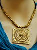 Dhokra Square Pendant Necklace