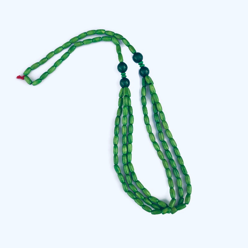 Boho Chic Wooden Bead Multi-Strand Necklace