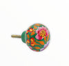 Hand Painted Floral Wooden Cabinet Knobs