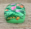 Multi-Color Floral Paper Mache Jewelry and Trinket Box