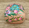 Multi-Color Floral Paper Mache Jewelry and Trinket Box