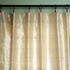 Cream Dupioni Silk Pole Pocket Drape