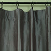 Grey Dupioni Silk Pole Pocket Drape