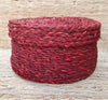 Hand Crafted Round Decorative Sabai Grass Basket