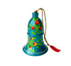 Hand Painted Paper Mache Bell Holiday Ornaments