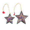 Star Paper Mache Holiday Ornaments