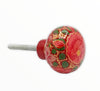 Hand Painted Floral Wooden Cabinet Knobs