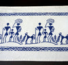 Blue and White Block Print Boho Table Runner