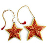Star Paper Mache Holiday Ornaments