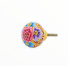 Hand Painted Floral Wooden Cabinet Knobs