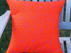 Orange Embroidered Pillow Cover