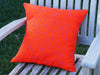 Orange Embroidered Pillow Cover