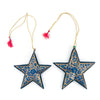 Star Paper Mache Holiday Ornaments
