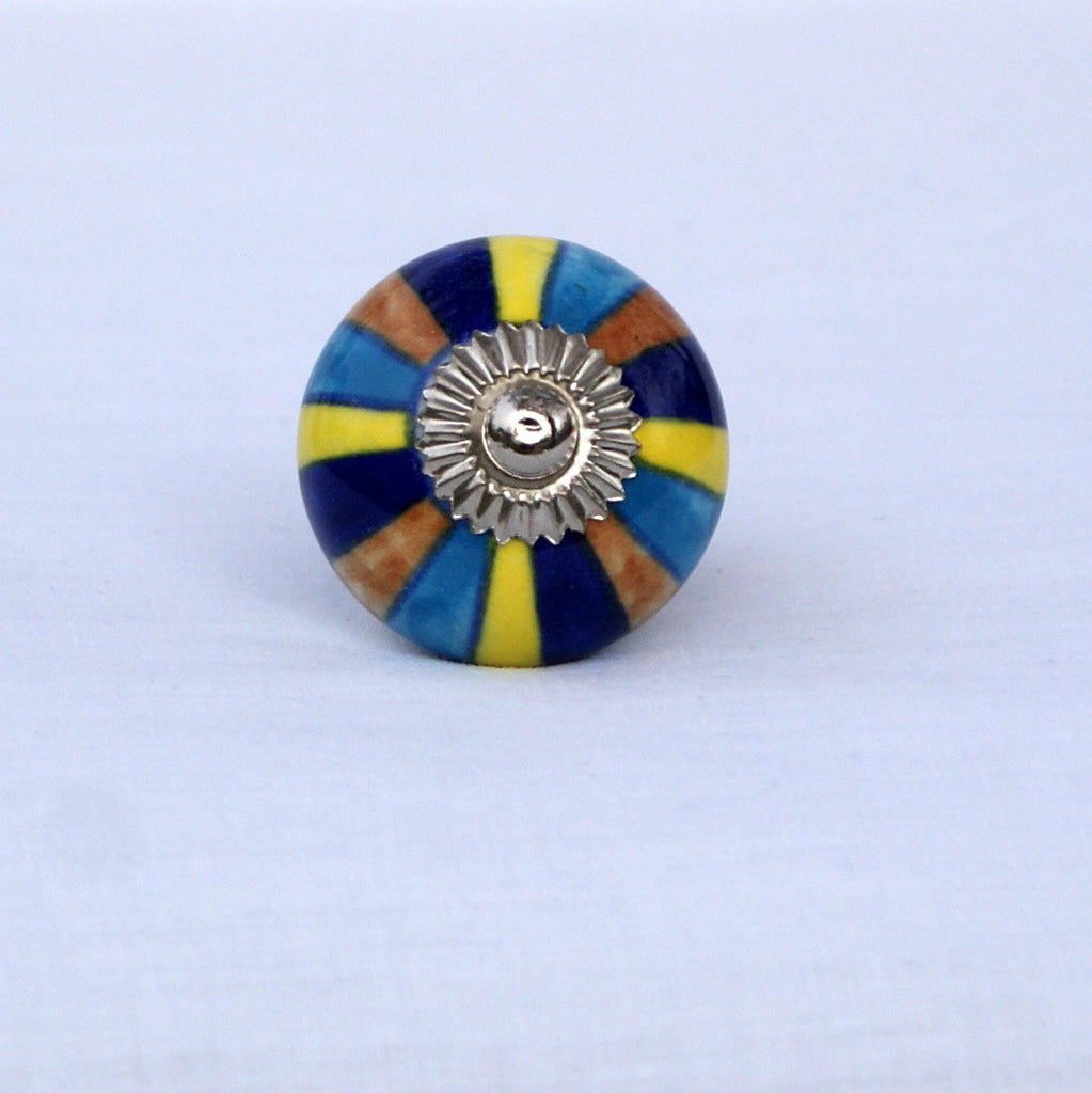 Round Multi-Colored Cabinet Knob