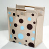 Polka Dot Jute Tote Bag