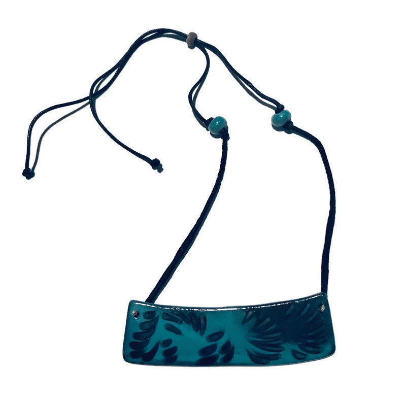 Handcrafted Ceramic Pendant Statement Necklace