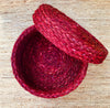 Hand Crafted Round Decorative Sabai Grass Basket