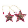Star Paper Mache Holiday Ornaments