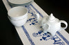 Blue and White Block Print Boho Table Runner