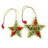 Star Paper Mache Holiday Ornaments
