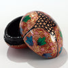 Red and Black Paper Mache Jewelry Box